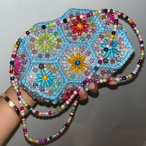 BEADED SHOULDER BAG HANDMADE